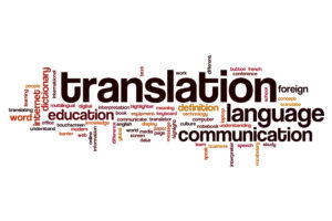 Translation word cloud concept